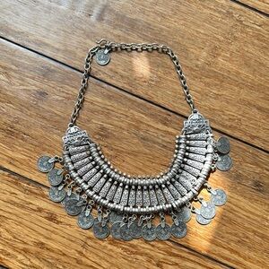 Vintage Turkish Silver Coin Necklace